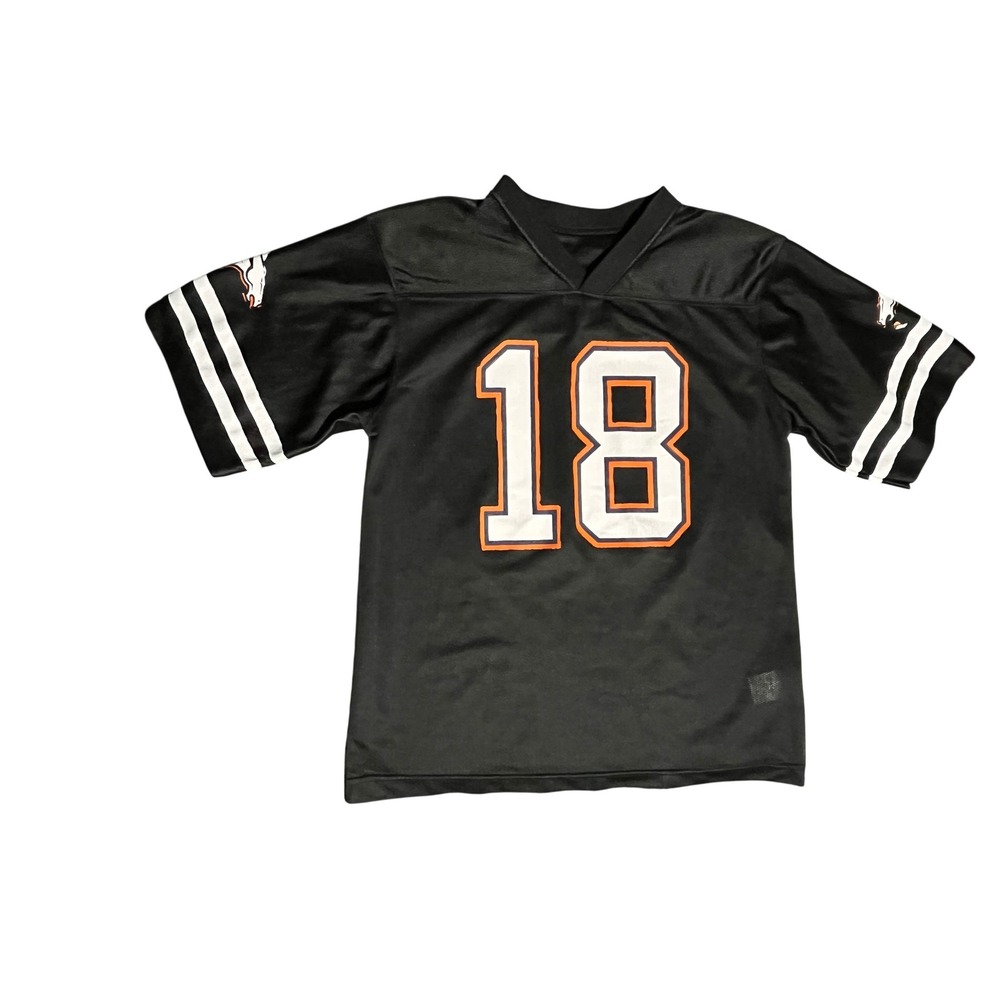 Manning 18 Football Jersey Kids NFL Players Black Orange White